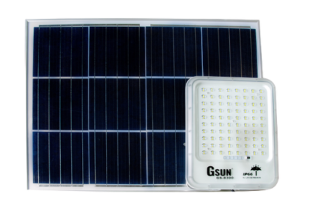 Đèn pha LED GS-8050 50W năng lượng mặt trời tấm pin 8W pin 5Ah GSUN_1